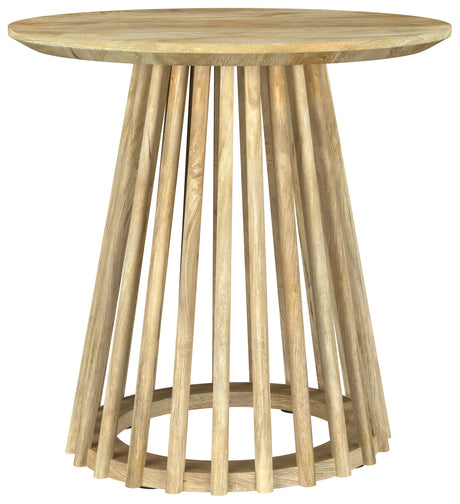 Furniture City Houma - Coaster - Touhy Round Solid Wood End Side Table Natural Mango - 710607