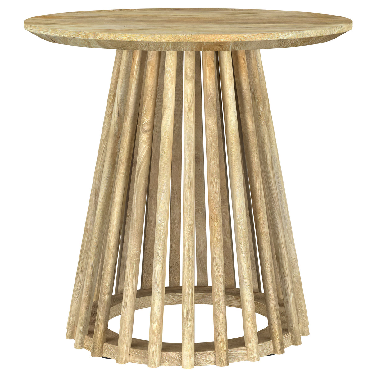 Touhy 3-piece Round Coffee and End Table Set Natural Mango
