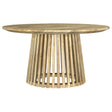 Furniture City Houma - Coaster - Touhy Round Solid Wood Cocktail Coffee Table Natural Mango - 710608