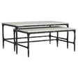 Furniture City Houma - Coaster - Ebby 2-piece Genuine Marble Top Nesting Coffee Tables White - 710740