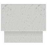 Ebby 2-piece Genuine Marble Top Nesting Coffee Tables White