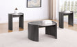 Furniture City Houma - Coaster - Gladstone 3-piece Coffee and End Table Set Distressed Grey - 710758-S3