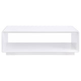 Paseo 3-piece Coffee and End Table Set White High Gloss