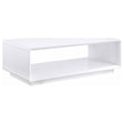 Furniture City Houma - Coaster - Paseo Rectangular Cocktail Coffee Table White High Gloss - 710768