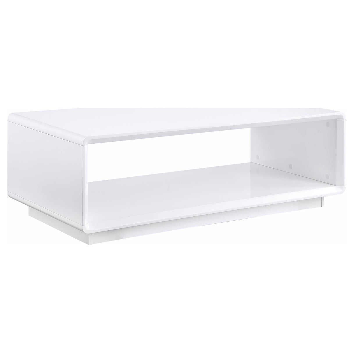 Furniture City Houma - Coaster - Paseo Rectangular Cocktail Coffee Table White High Gloss - 710768