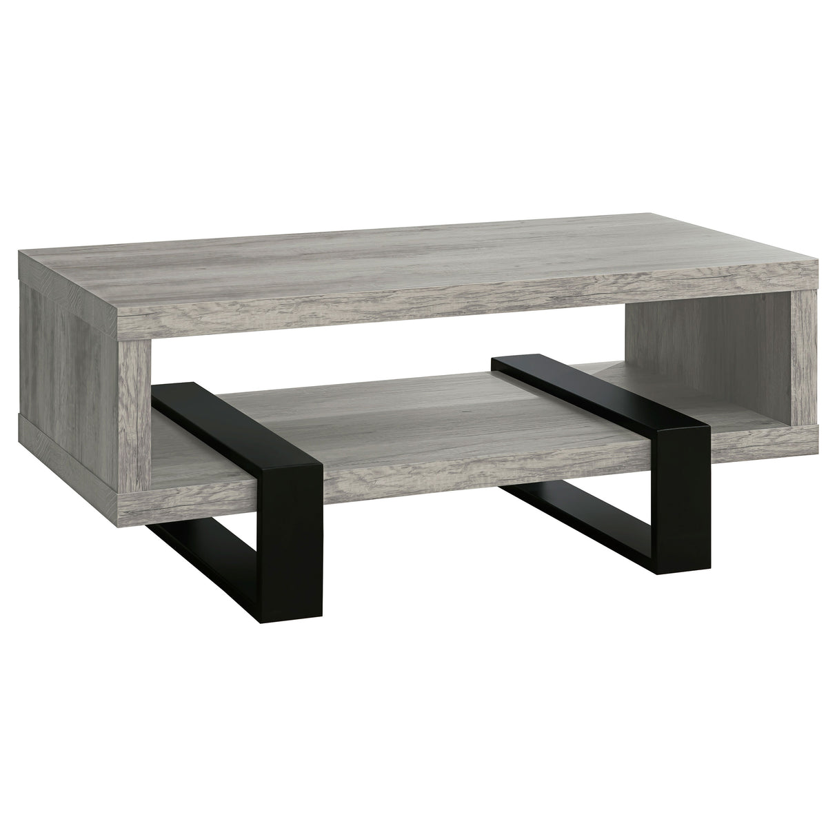 Furniture City Houma - Coaster - Dinard Engineered Wood Coffee Table Grey Driftwood - 720878