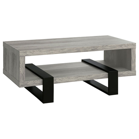 Furniture City Houma - Coaster - Dinard Engineered Wood Coffee Table Grey Driftwood - 720878
