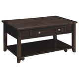 Bradford 2-piece Lift Top Coffee and End Table Set Walnut