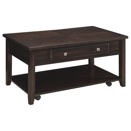 Furniture City Houma - Coaster - Bradford Rectangular Wood Lift Top Coffee Table Walnut - 721038