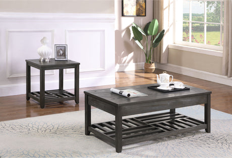 Furniture City Houma - Coaster - Cliffview 2-piece Lift Top Coffee and End Table Set Grey - 722288-S2
