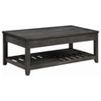 Furniture City Houma - Coaster - Cliffview Rectangular Wood Lift Top Coffee Table Grey - 722288
