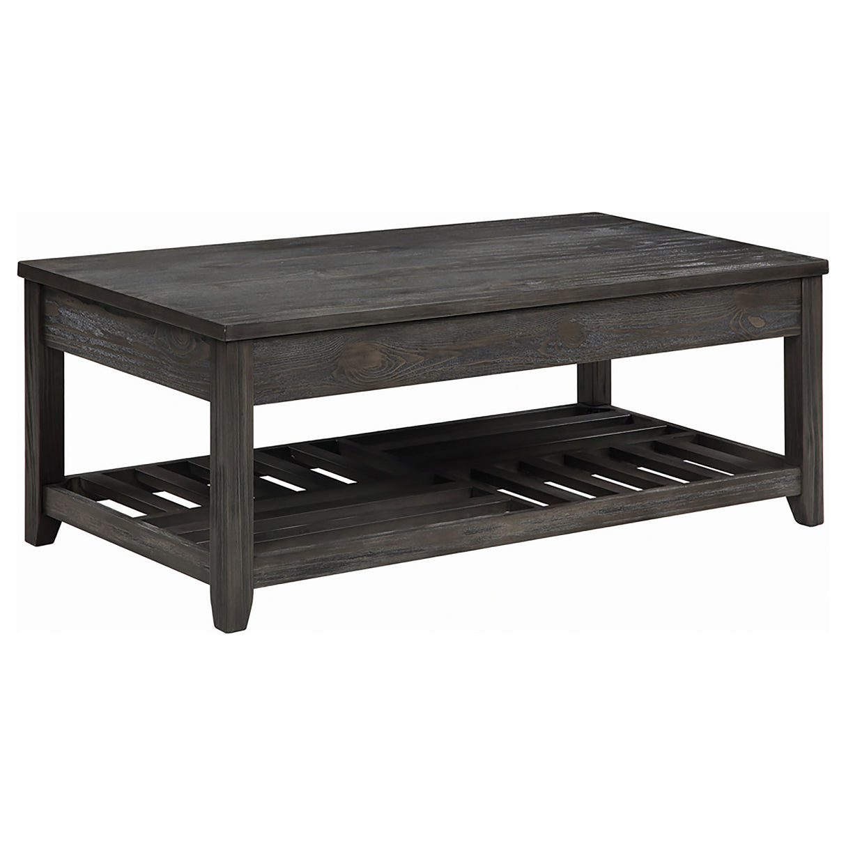 Furniture City Houma - Coaster - Cliffview Rectangular Wood Lift Top Coffee Table Grey - 722288