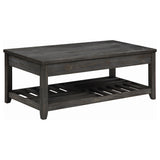 Furniture City Houma - Coaster - Cliffview Rectangular Wood Lift Top Coffee Table Grey - 722288