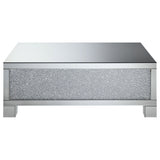 Gillian 2-piece Mirrored Coffee and End Table Set Silver