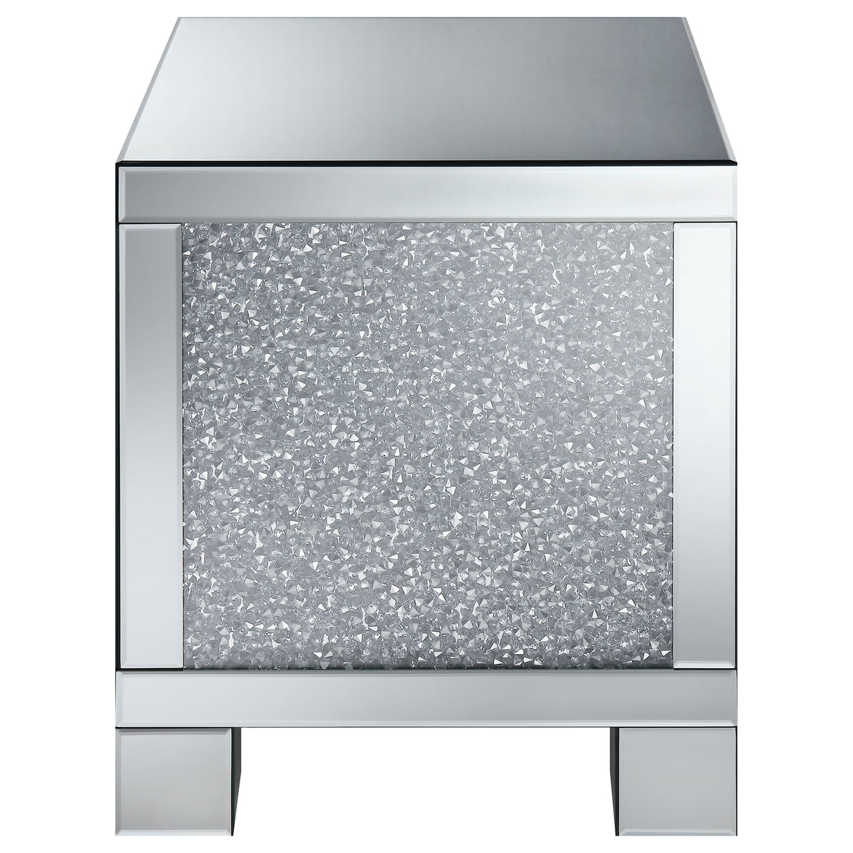 Gillian 3-piece Mirrored Coffee and End Table Set Silver