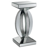 Amalia 3-piece Mirrored Coffee and End Table Set Silver