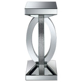 Amalia 3-piece Mirrored Coffee and End Table Set Silver