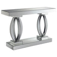 Furniture City Houma - Coaster - Amalia Mirrored Acrylic Entryway Sofa Console Table Silver - 722519