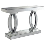 Furniture City Houma - Coaster - Amalia Mirrored Acrylic Entryway Sofa Console Table Silver - 722519