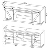 Brockton 2-door Engineered Wood 71-inch TV Stand Grey Driftwood