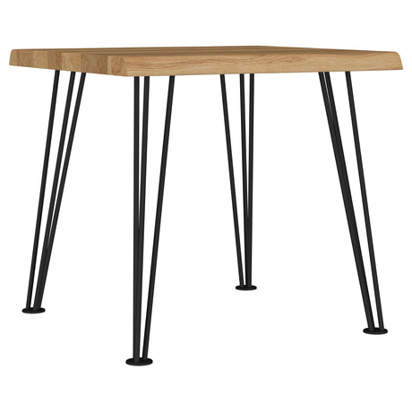 Furniture City Houma - Coaster - Zander Square Wood Top Coffee Table Natural Brown - 723497