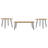 Zander 3-piece Rectangular Coffee and End Table Set Natural