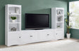 Furniture City Houma - Coaster - Laughlin 3-piece Entertainment Center TV Stand White - 724113-SET