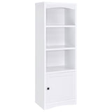 Furniture City Houma - Coaster - Laughlin 3-shelf Engineered Wood Media Tower White - 724114