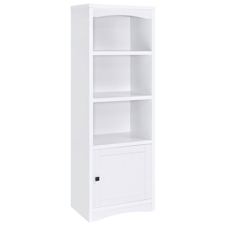 Furniture City Houma - Coaster - Laughlin 3-shelf Engineered Wood Media Tower White - 724114