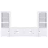 Laughlin 3-shelf Engineered Wood Media Tower White
