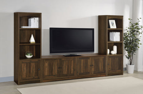 Furniture City Houma - Coaster - Laughlin 3-piece Entertainment Center TV Stand Dark Pine - 724123-SET