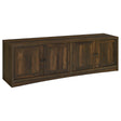 Furniture City Houma - Coaster - Laughlin 4-door Engineered Wood 78-inch TV Stand Dark Pine - 724123