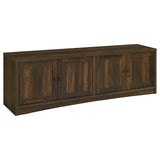 Furniture City Houma - Coaster - Laughlin 4-door Engineered Wood 78-inch TV Stand Dark Pine - 724123