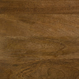 Zalika Hexagonal Solid Mango Wood End Table Natural