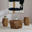 Furniture City Houma - Coaster - Zalika 3-piece Solid Wood Coffee and End Table Set Natural - 724188-S3