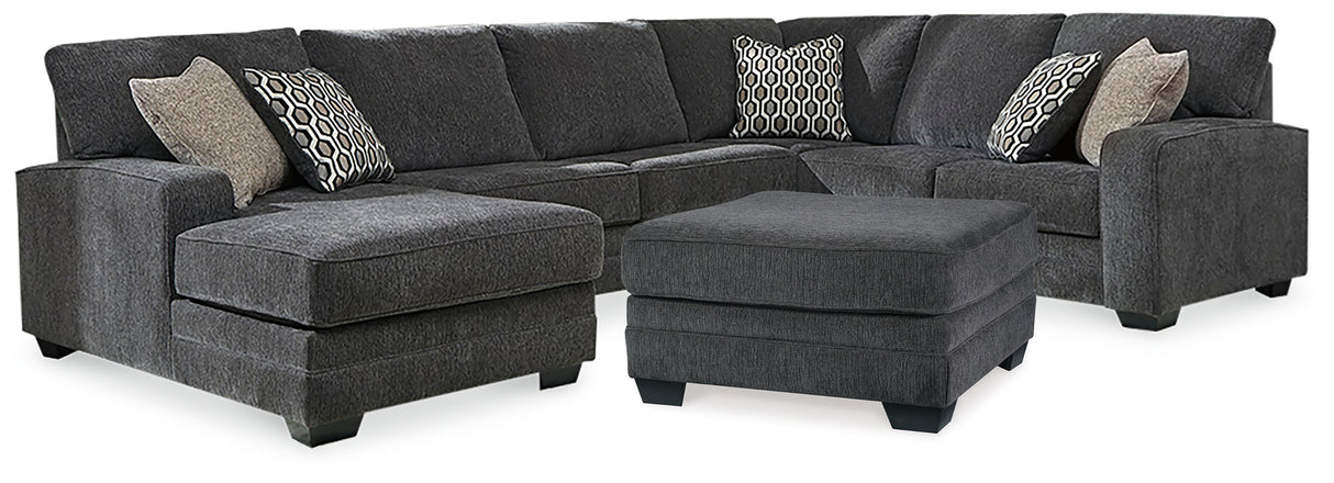 Tracling 3-Piece Sectional and Ottoman