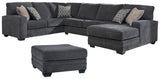 Furniture City Houma - Ashley Furniture - Tracling 3-Piece Sectional with Ottoman - 3-Piece Sectional with Ottoman - 72600U1