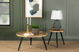Furniture City Houma - Coaster - Zoe 2-piece Mango Wood Coffee and End Table Set Natural - 736108-S2