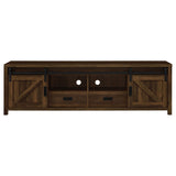 Madra 2-door Engineered Wood 79-inch TV Stand Dark Pine