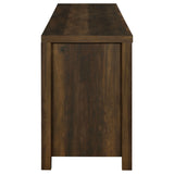 Madra 2-door Engineered Wood 79-inch TV Stand Dark Pine