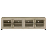 Sachin 4-door Engineered Wood 79-inch TV Stand Distressed Pine