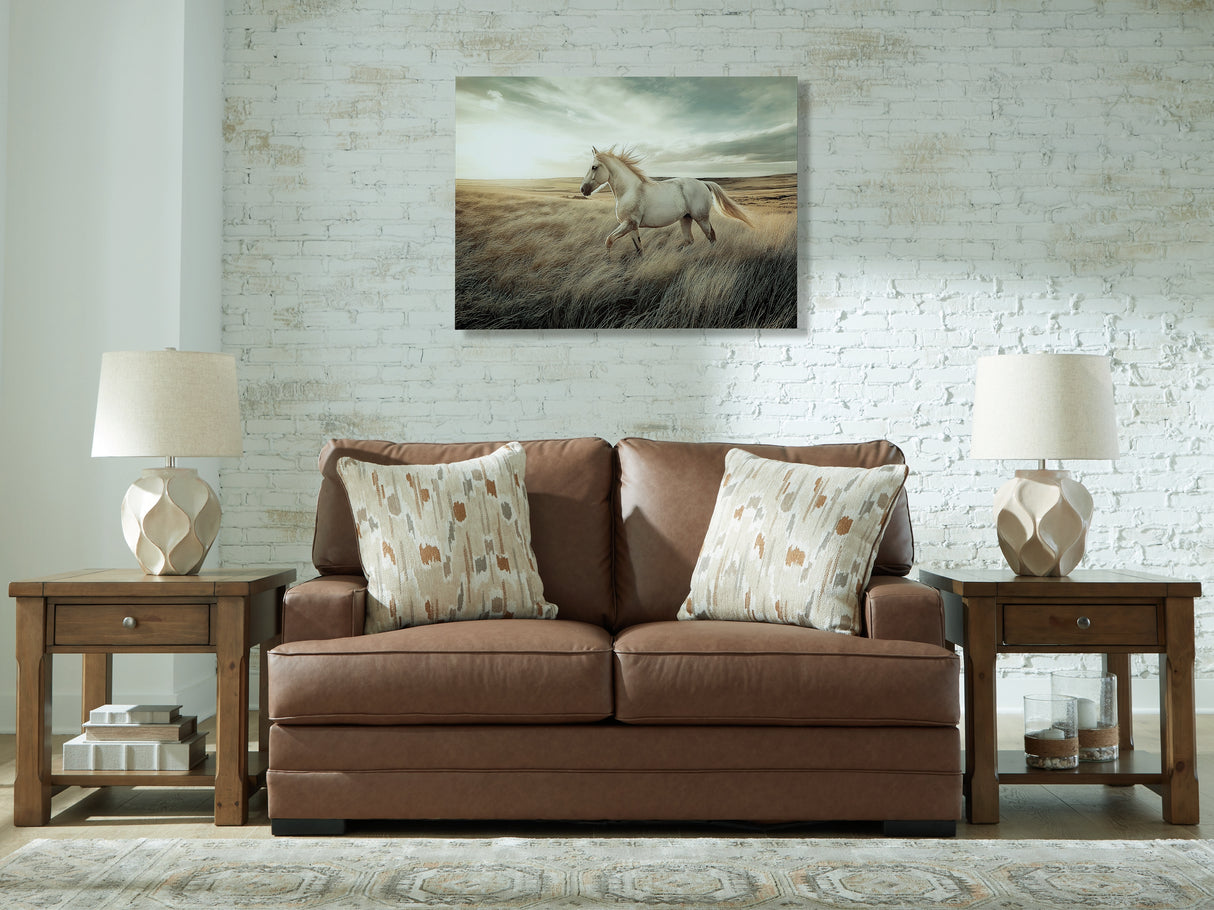 Furniture City Houma - Ashley Furniture - VillaCourt Living Room - Loveseat / Caramel - 7490935