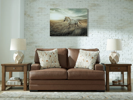 Furniture City Houma - Ashley Furniture - VillaCourt Loveseat - Loveseat / Caramel - 7490935