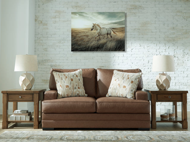 Furniture City Houma - Ashley Furniture - VillaCourt Loveseat - Loveseat / Caramel - 7490935