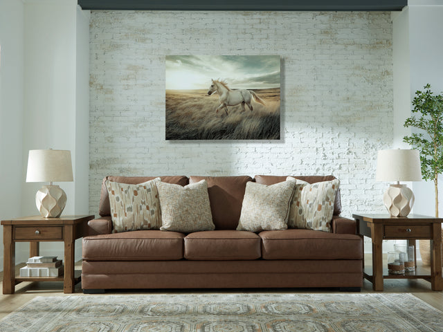 Furniture City Houma - Ashley Furniture - VillaCourt Living Room - Sofa / Caramel - 7490938