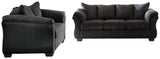 Furniture City Houma - Ashley Furniture - Darcy Sofa and Loveseat - Sofa and Loveseat / Black - 75008U1