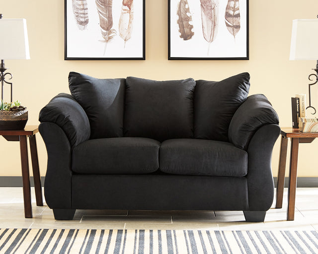 Furniture City Houma - Ashley Furniture - Darcy Loveseat - Loveseat / Cobblestone - 7500535