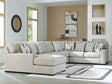 Furniture City Houma - Ashley Furniture - Laurelgrove 5-Piece Sectional with Chaise - RAF 5-Piece Sectional with Chaise / Pebble - 75105S11