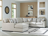 Furniture City Houma - Ashley Furniture - Laurelgrove Sectional - RAF 5-Piece Sectional with Chaise / Pebble - 75105S11