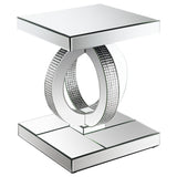 Breena 3-piece Mirrored Coffee and End Table Set Silver